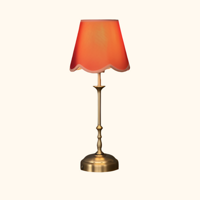 Freddie tablelamp red scallop