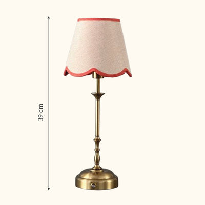 Freddie tablelamp coral scallop