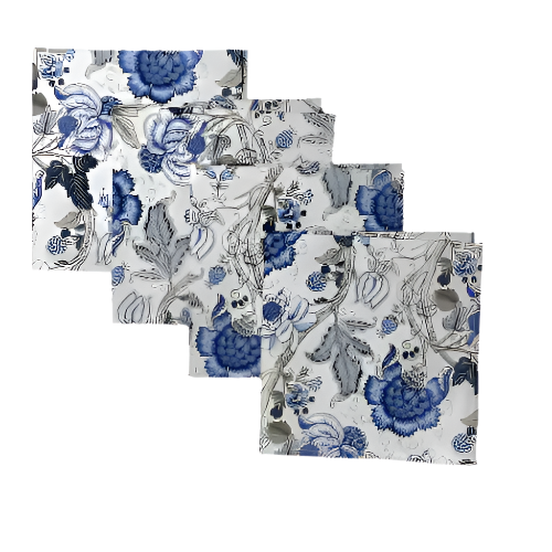 Nina napkins blue flowers