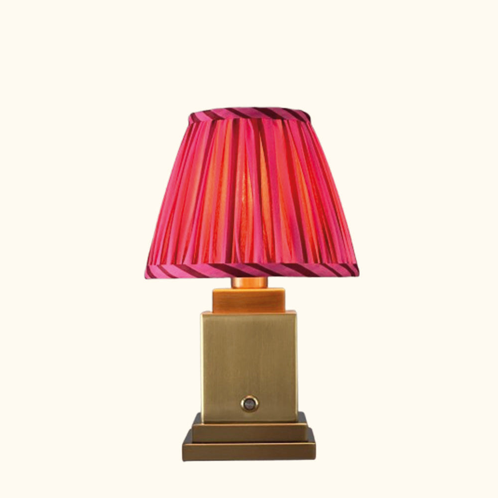 Molly tablelamp pink stripe