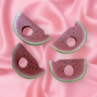 Set of 4 vintage Watermelon napkinrings