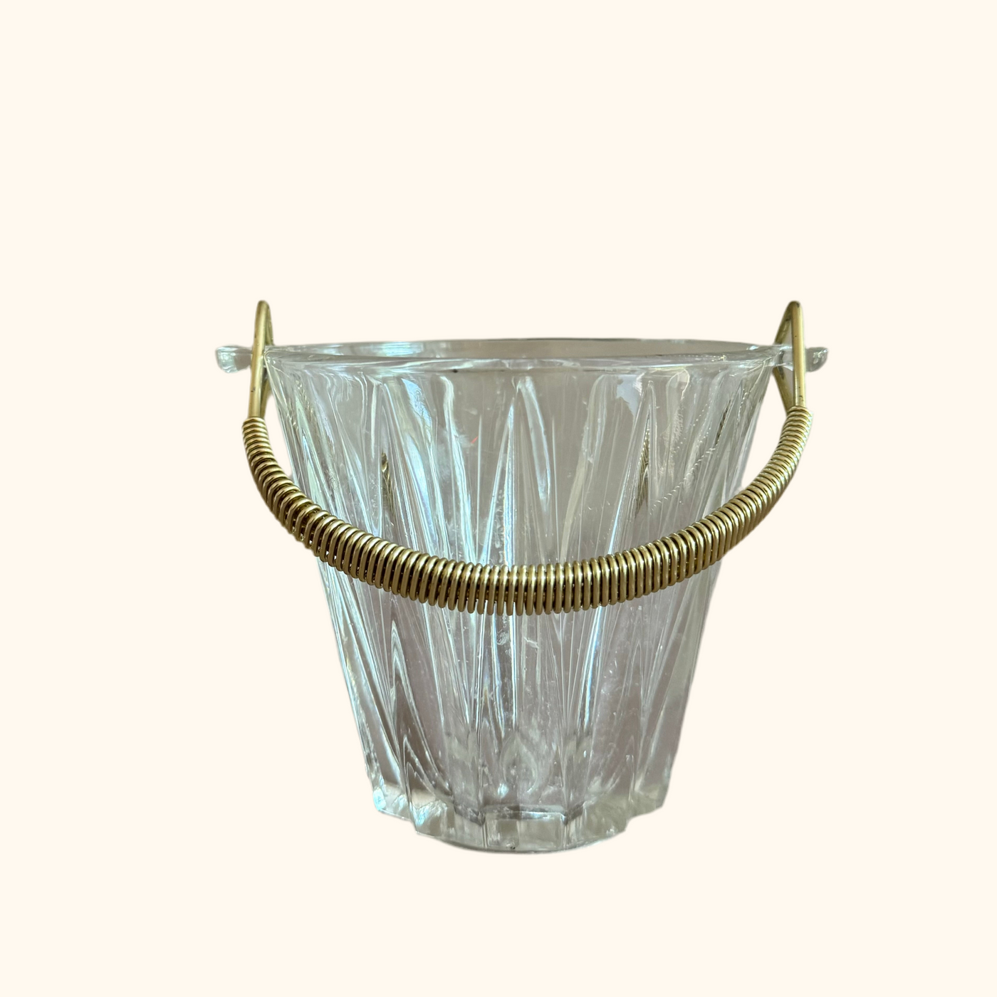 Vintage Crystal Ice Bucket