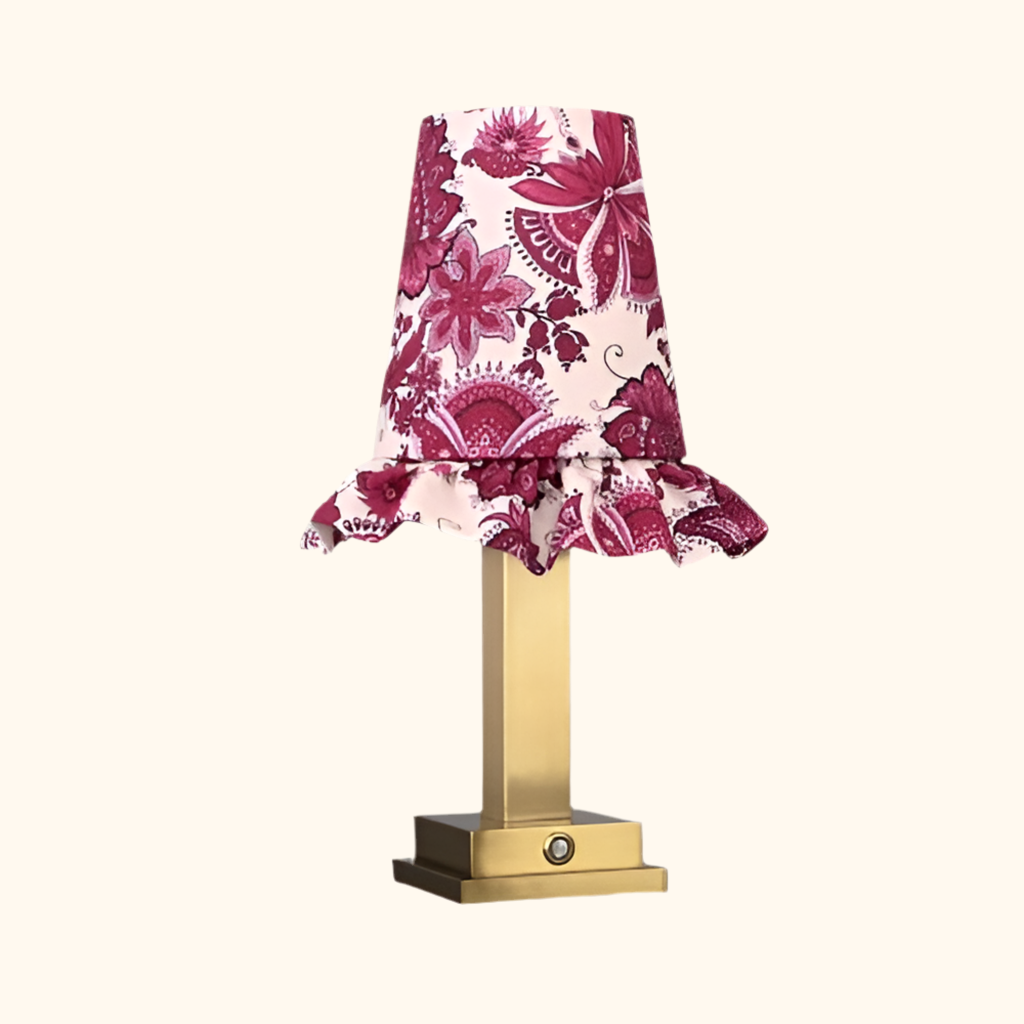 Philia tablelamp red flowers