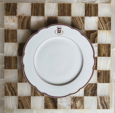 Vintage ‘G’ Monogram plates