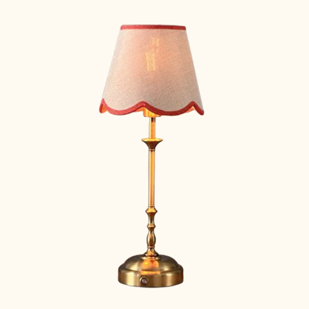 Freddie tablelamp coral scallop