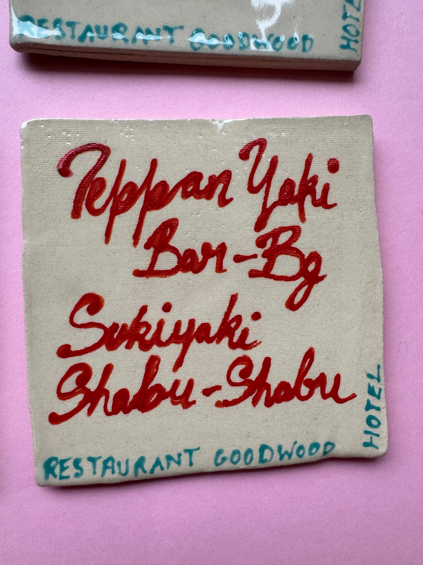 Ceramic Teppanyaki Bar coaster