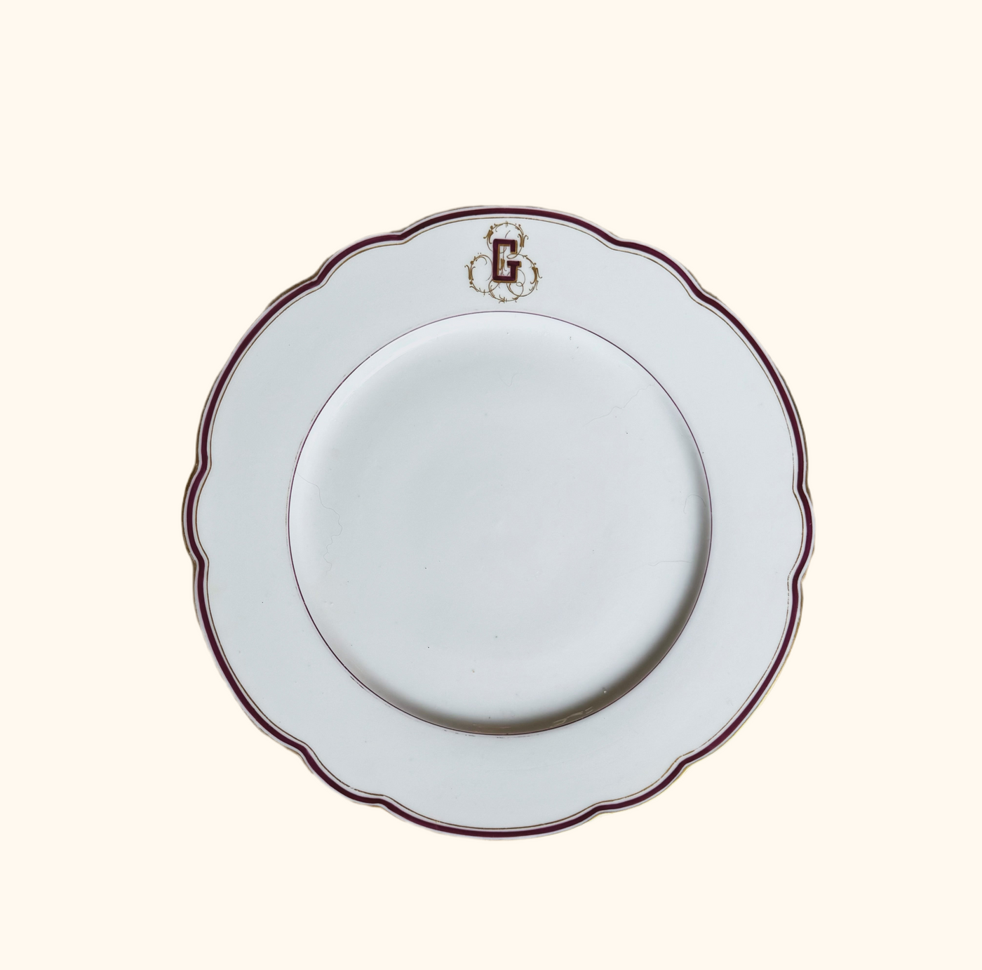 Vintage ‘G’ Monogram plates