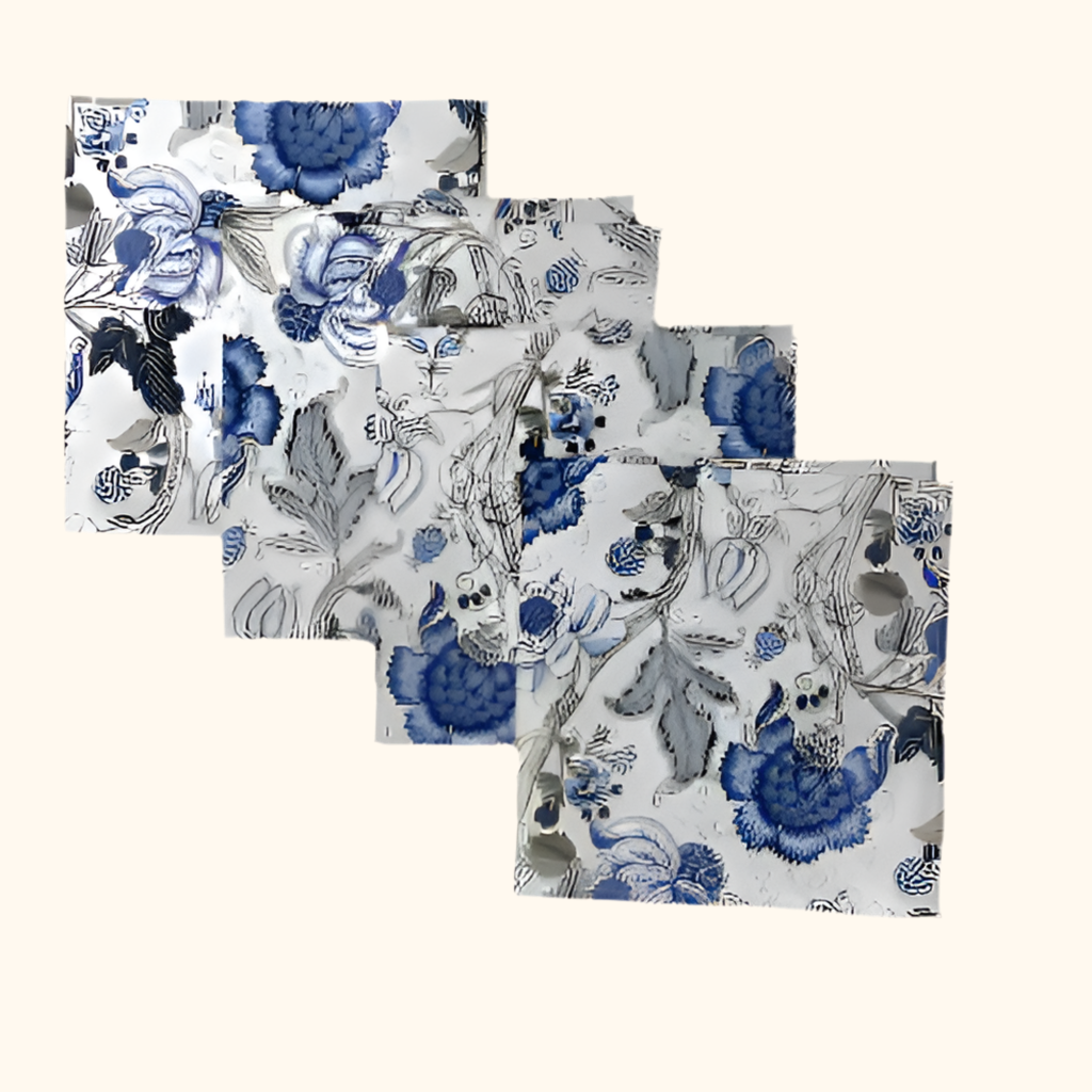 Nina napkins blue flowers