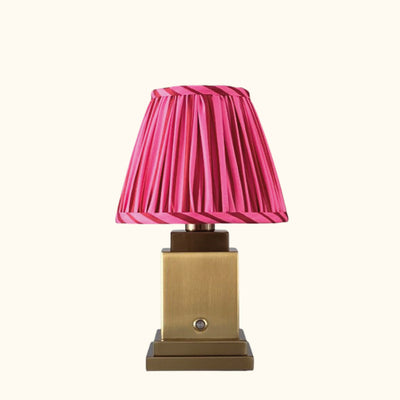 Molly tablelamp pink stripe