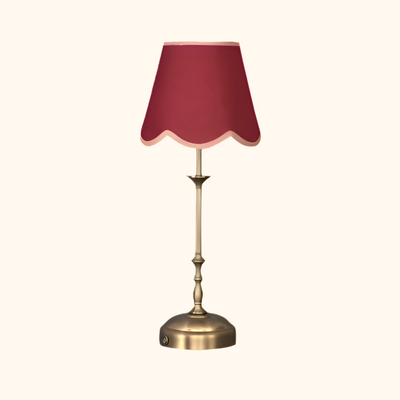 Freddie tablelamp red scallop