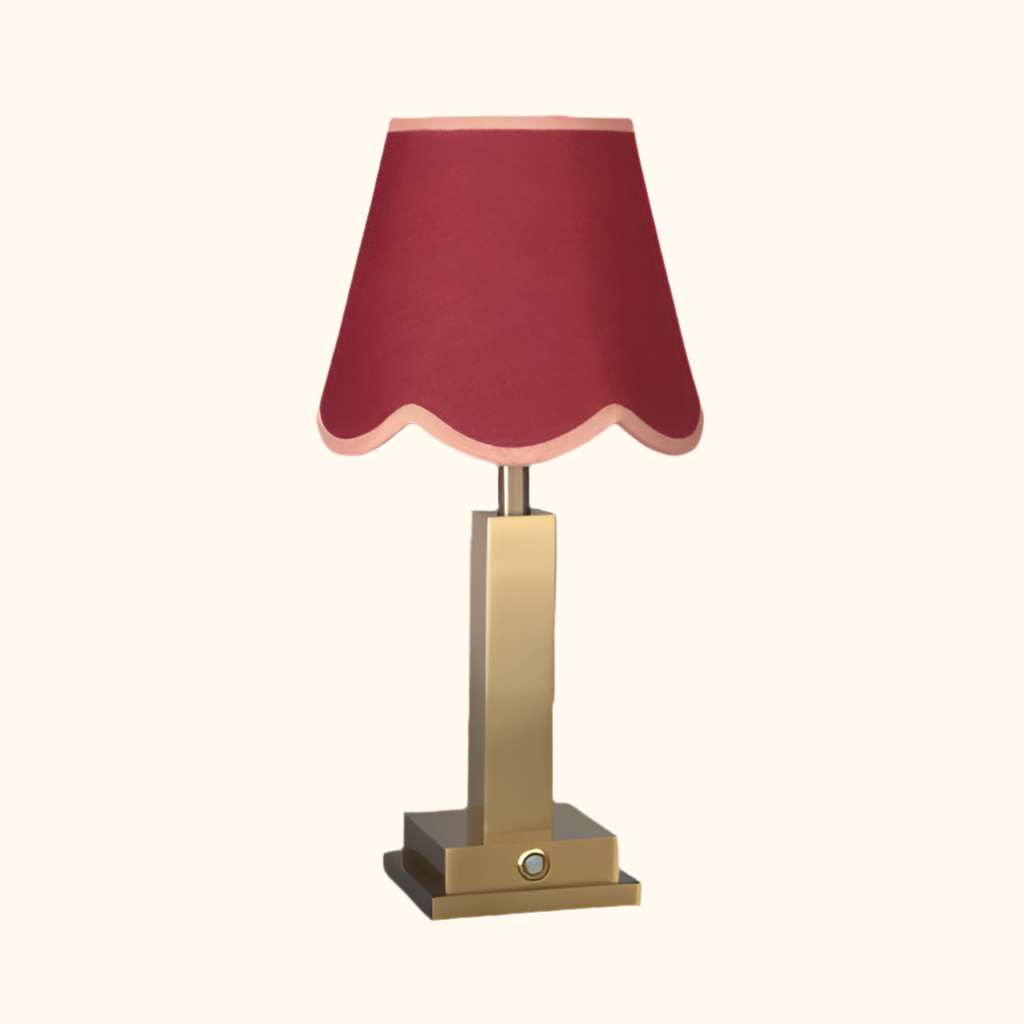 Philia tablelamp red scallop