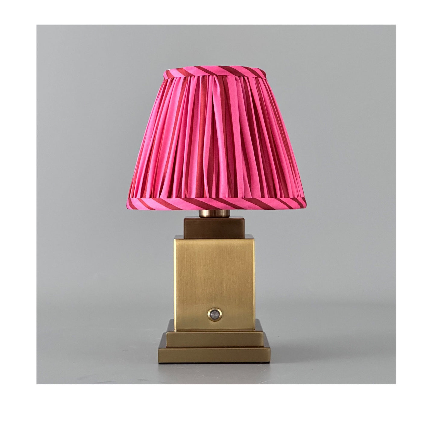 Molly tablelamp pink stripe