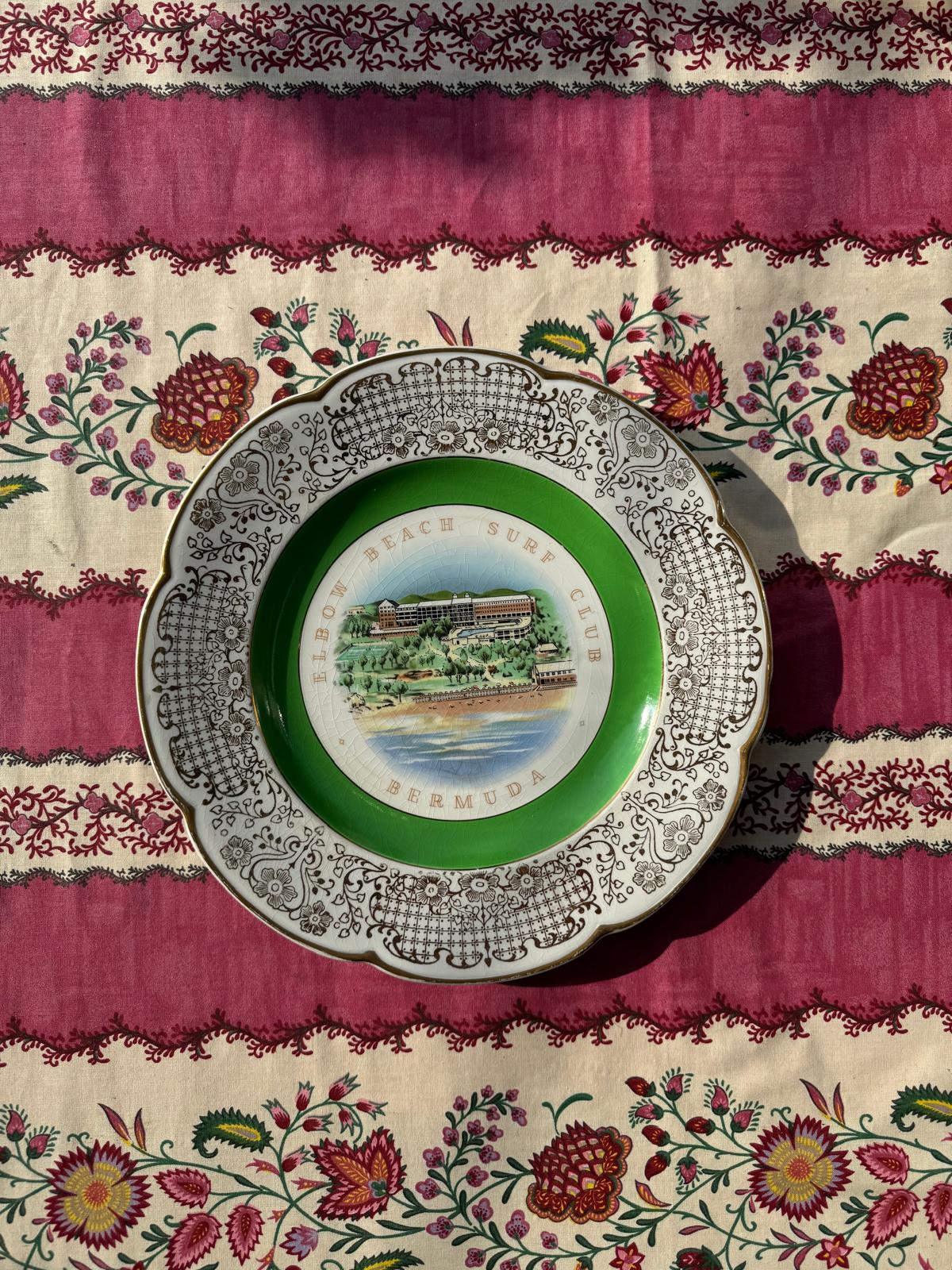 Vintage plate Elbow Beach