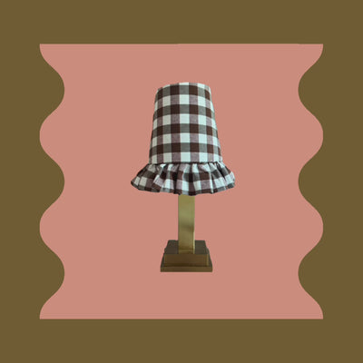 Philia Table lamp Gingham ruffle